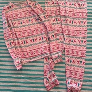 Cuddl Duds Girls Size 14 fairie brushed knit pj set